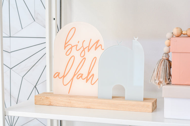 Luna Bismallah acrylic sign