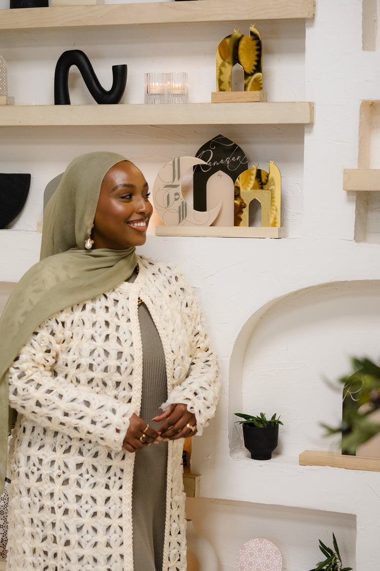 AyshaHarunXmodernEID Luna Gold Mosque Acrylic