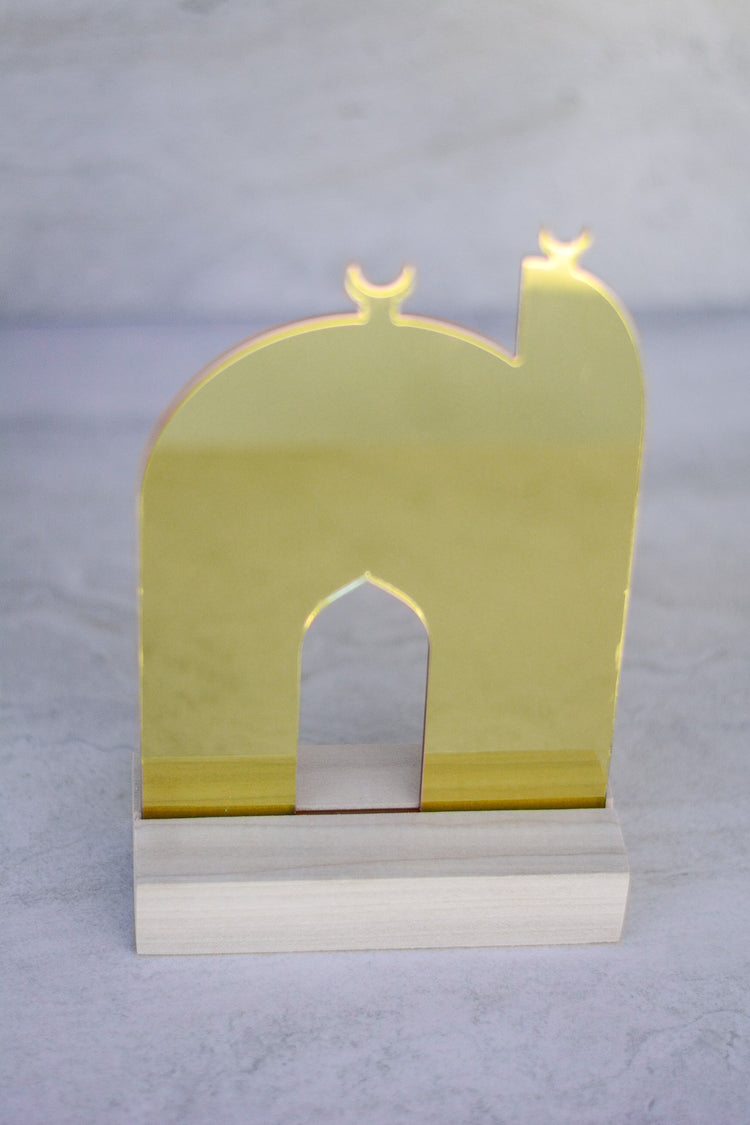 AyshaHarunXmodernEID Luna Gold Mosque Acrylic