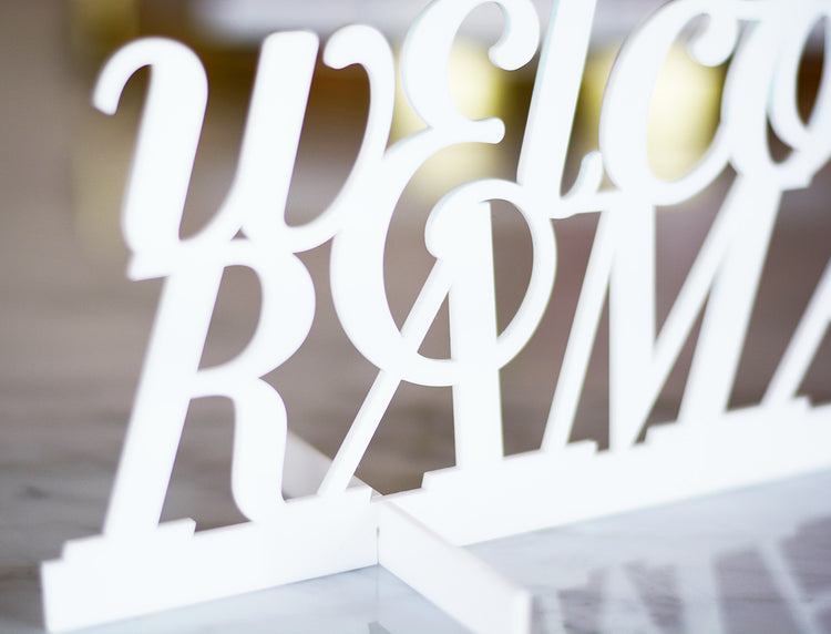 Welcome Ramadan tabletop sign