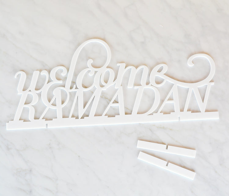 Welcome Ramadan tabletop sign
