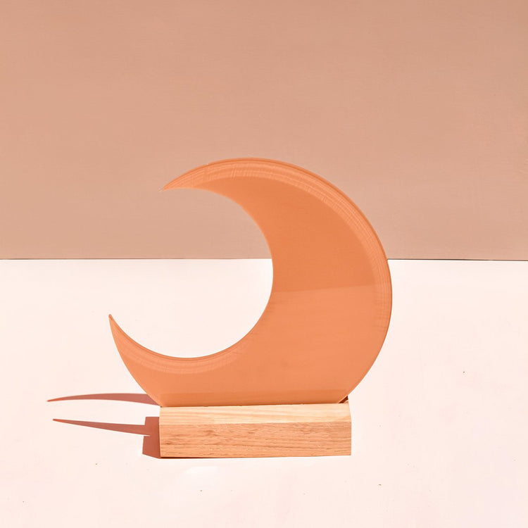 Luna Crescent Moon-clay