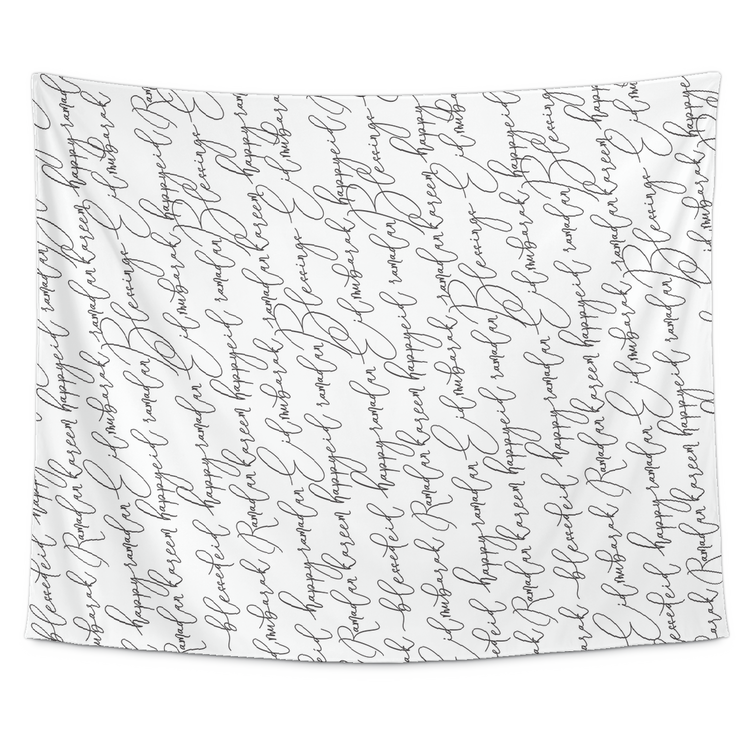 Calligraphy tablecloth