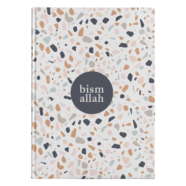 Terrazzo bismallah hardcover journal