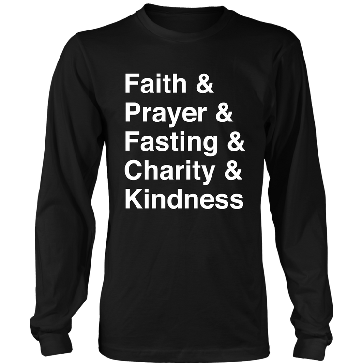 Faith Typography long sleeve shirt