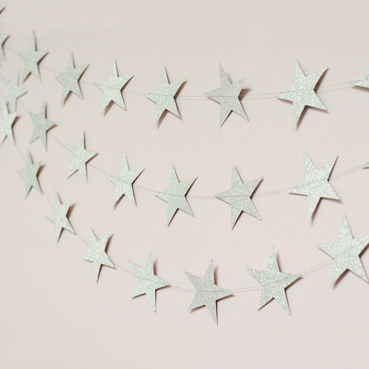 Glitter Star Garland