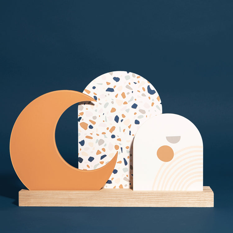 Luna Crescent Moon-clay