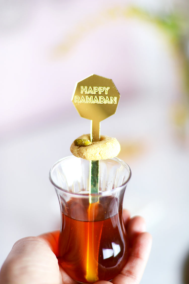 Acrylic pick / stirrers - Happy Ramadan
