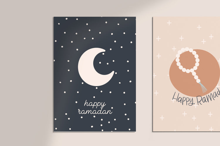 Luna Ramadan/Eid Greeting Cards printable