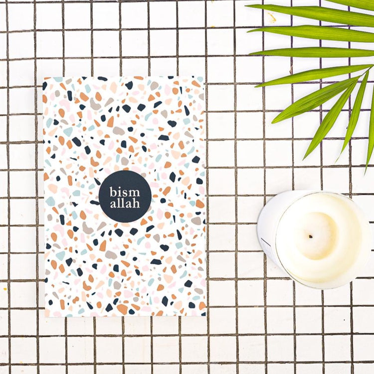 Terrazzo bismallah hardcover journal