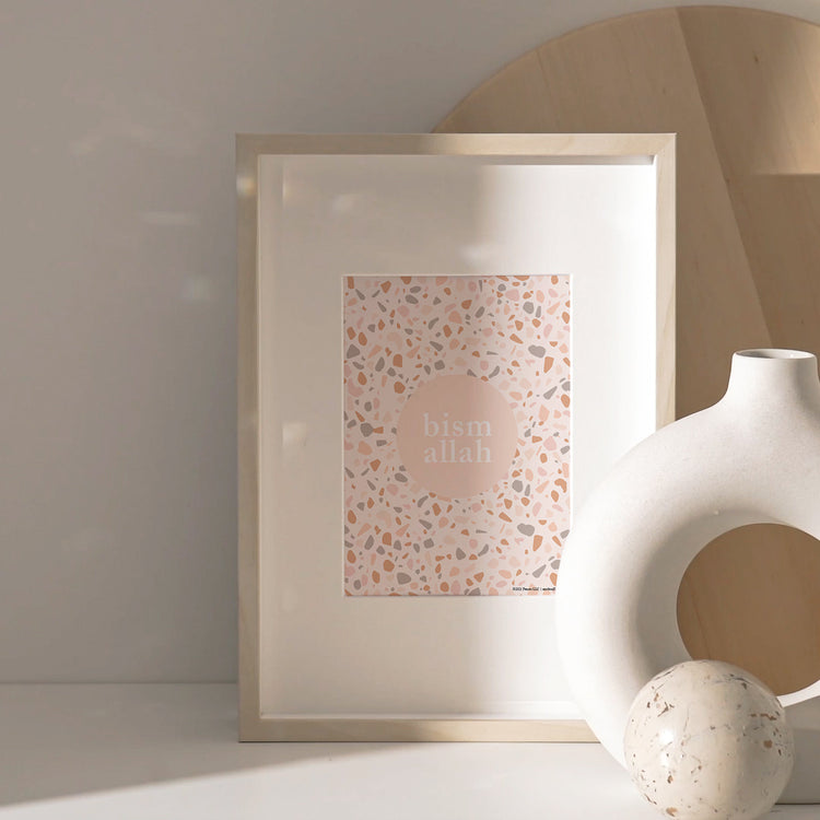 FREE- Bismallah Terrazzo Art Print 2021