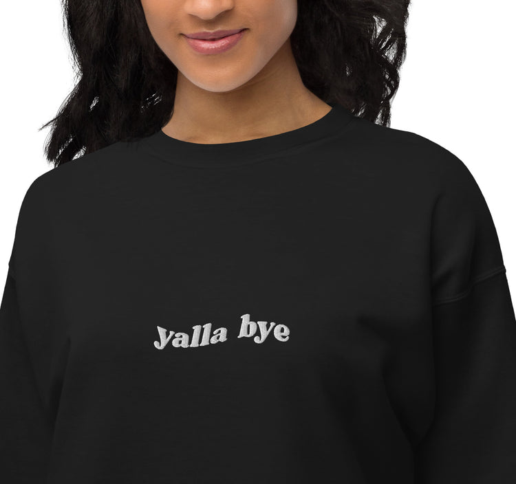 Yalla Bye embroidered sweatshirt