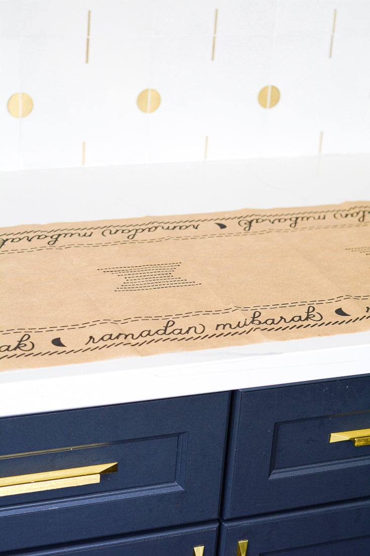 Ramadan Boho disposable table runner-2 pack