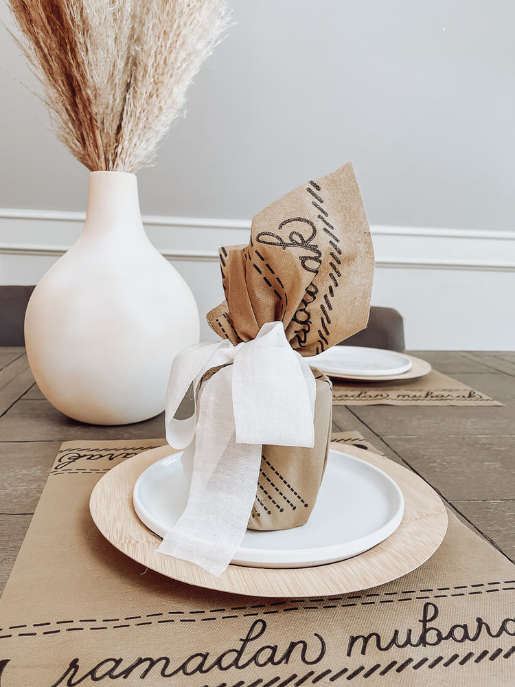 Ramadan Boho disposable table runner-2 pack