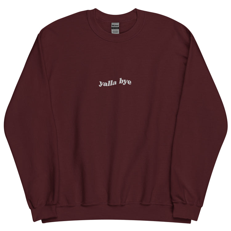 Yalla Bye embroidered sweatshirt