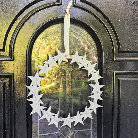 Glitter Star Wreath
