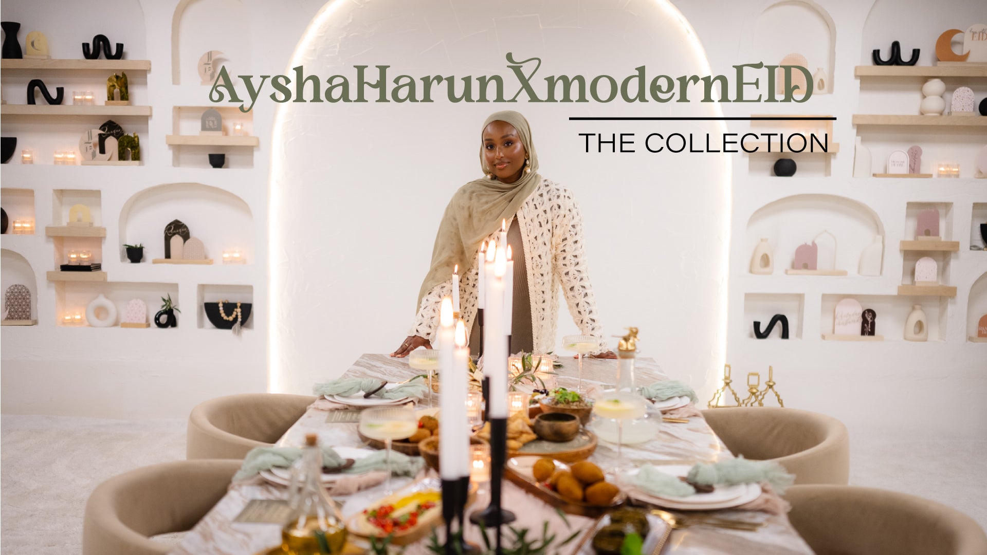 Charger la vidéo : AyshaHarunXmodernEID collection for 2024. Setting an Iftar table for Ramadan and getting prepared for Eid
