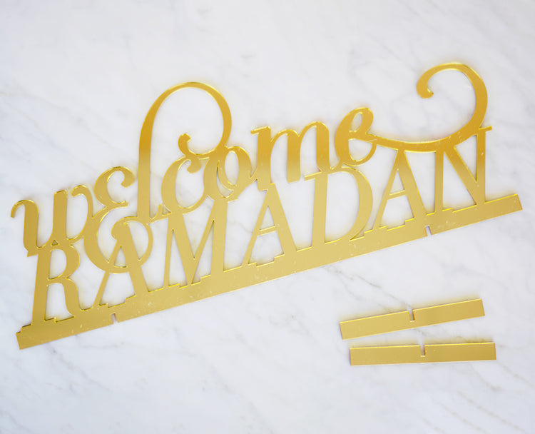 Welcome Ramadan tabletop sign
