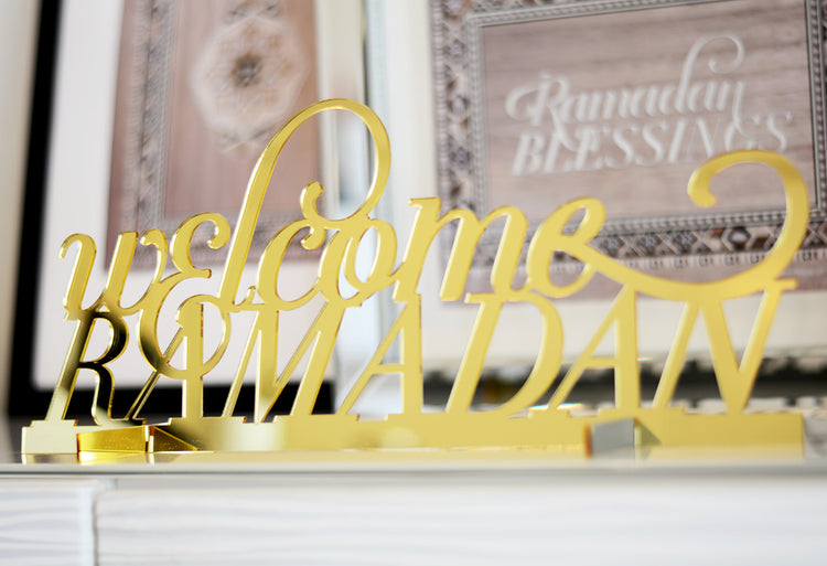 Welcome Ramadan tabletop sign