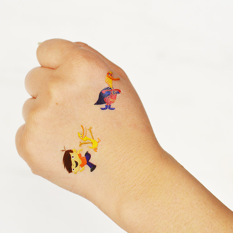 ilyas & duck temporary tattoos