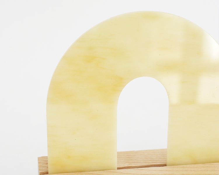 Luna Honey Onyx Rainbow Arch acrylic decor