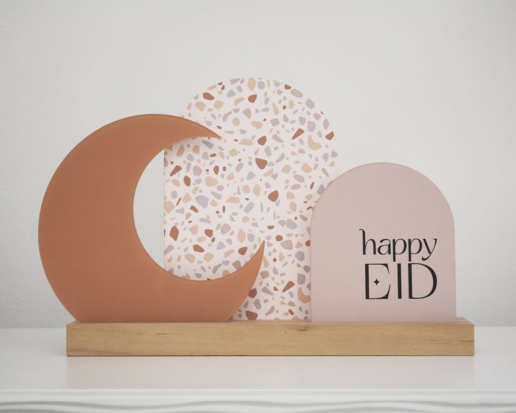 Luna Ramadan Blessings Happy Eid Ramadan Eid modern home decor party supply for all celebrations. modern EID for contemporary Ramadan Eid decorations for the modern Muslim. Ramadan Eid gift wrap tags, Ramadan centerpieces, Eid banners, Ramadan advent calendars, Ramadan Eid pillows tablecloths