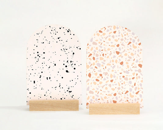 Terrazzo pattern Splatter boho home Ramadan Eid modern home decor party supply for all celebrations. modern EID for contemporary Ramadan Eid decorations for the modern Muslim. Ramadan Eid gift wrap tags, Ramadan centerpieces, Eid banners, Ramadan advent calendars, Ramadan Eid pillows tablecloths