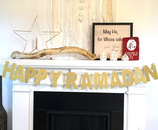 Glitter Letter Banner - Ramadan & Eid