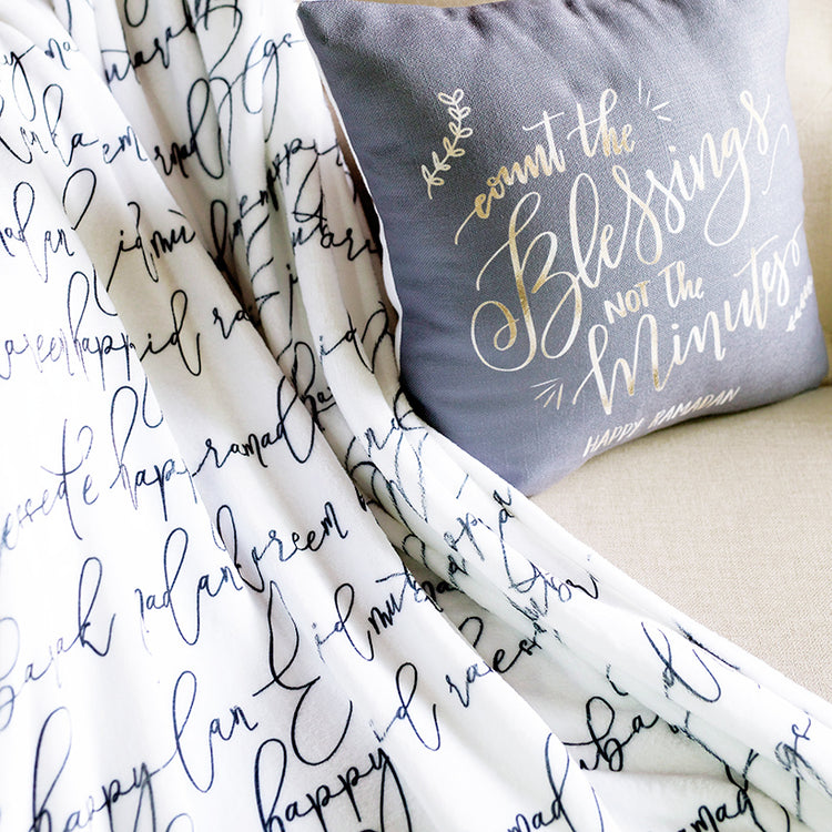 Calligraphy blanket- Ramadan & Eid