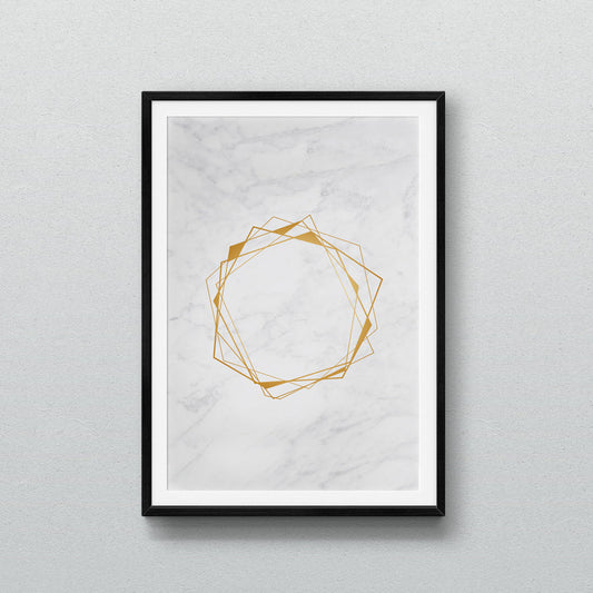 Art print-Marble Geode