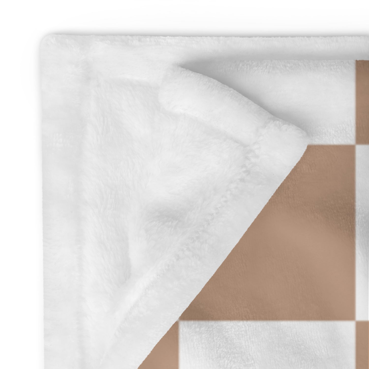 checker plush blanket home decor neutral beige