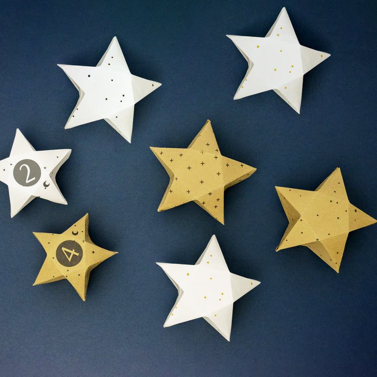 Constellation party Star Boxes printable