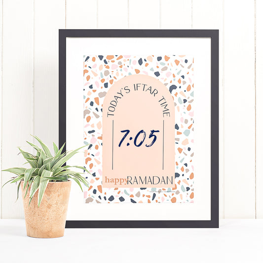 Terrazzo Iftar Time printable