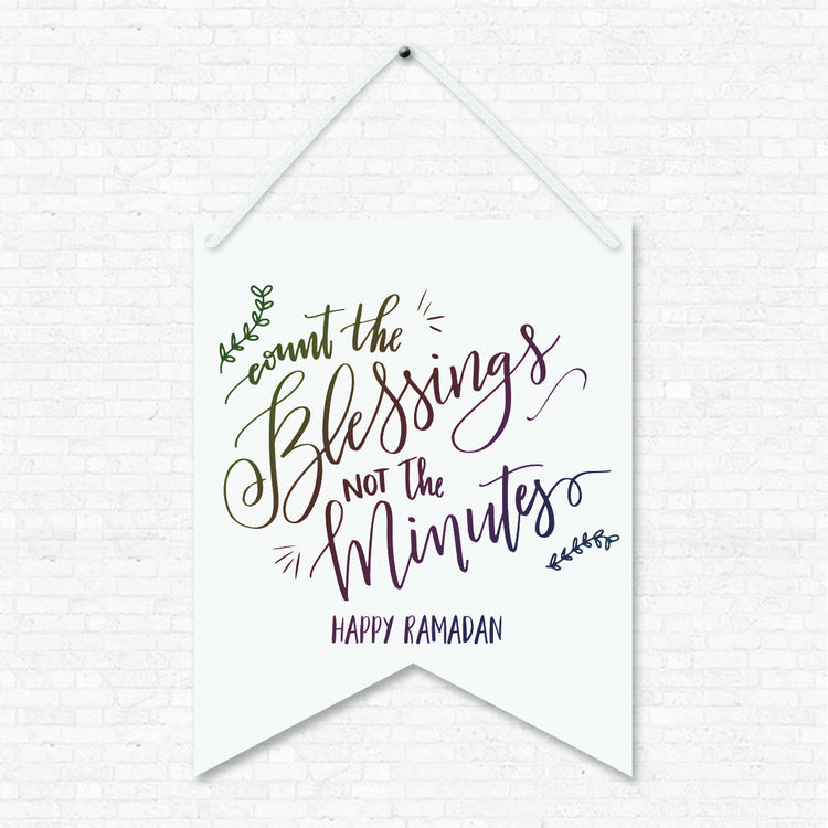 Count the Blessings Ramadan- Wall Art Hanging