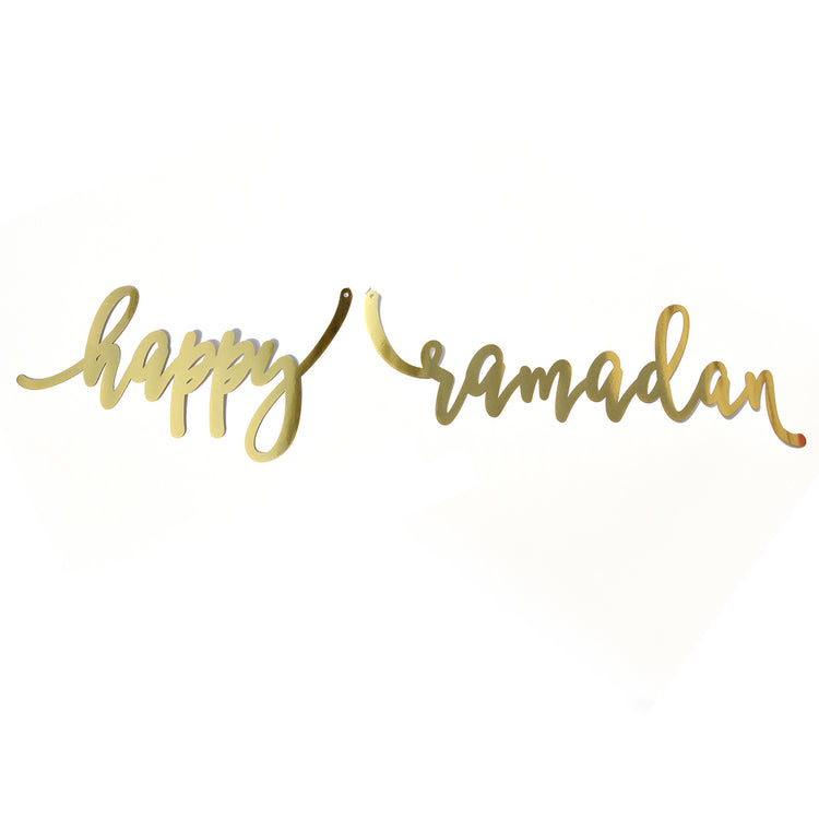 Calligraphy 'Happy Ramadan' banner