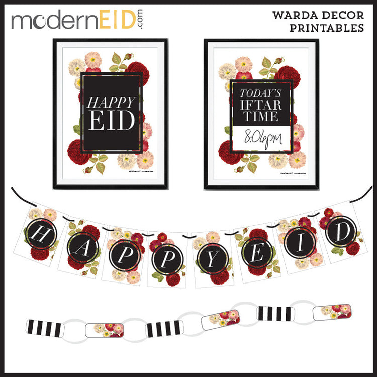 Floral Warda Decor Digital Printables